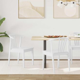 vidaXL Silla De Comedor 2 Uds. Madera De Caucho S&oacute;lida Vidaxl