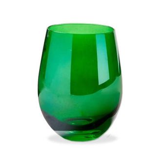 Tag Celebration Stemless Wine Glass in Green at Nordstrom
