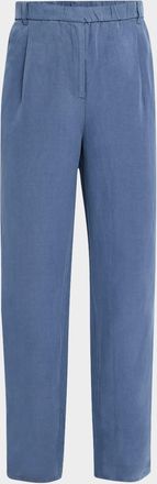 Eileen Fisher Straight-Leg Twill Pants