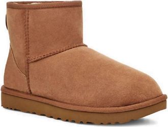 UGG Womens Classic Mini Ii Suede Boot In Chestnut