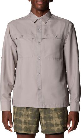 Mountain Hardwear Sun Drift Cooling Long Sleeve Shirt in Approaching Storm at Nordstrom, Size Xx-Large