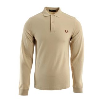 Fred Perry Polo Shirts, male, Beige, Size: 2XL M6006 Polo