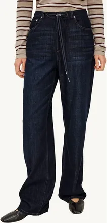 Rails Normandie Wide Leg Drawcord Waistband Jeans in Rinse Wash at Nordstrom, Size 16