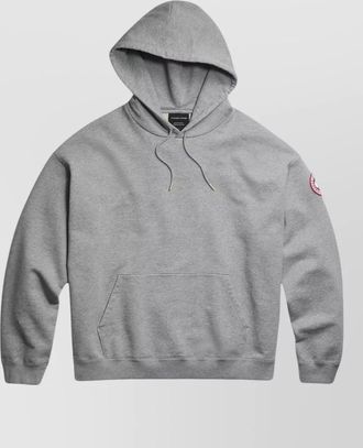 Canada Goose hooded sweatshirt kangaroo pocket ribbed cuffs hem