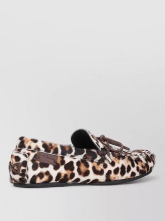 Paul Smith womens loafers sonna leopard print bow