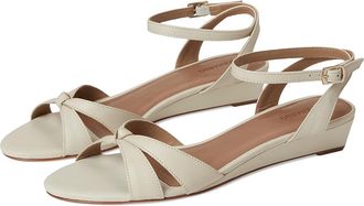 Bernardo Garcel Womens Wedge Shoes Eggshell : 8.5 M, Leather