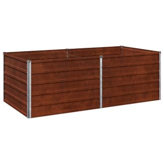 vidaXL Cama De Jard&iacute;n Elevada Oxidado 160 X 80 X 55 Cm Cart&oacute;n Vidaxl