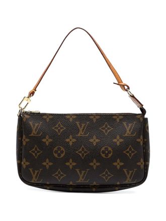 Louis Vuitton 2001 Monogram Pochette Accessoires shoulder bag - women - Leather/Fabric - One Size - Brown