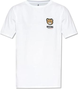 Moschino T-shirt uit de Underwear Collectie - Heren - T-shirts - Wit - XL - Katoen - Tops