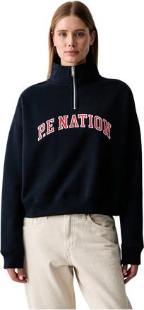 P.E Nation Legacy Quarter Zip Sweat - Dames - Sweatshirts - Blauw - S - Katoen - Hoodies & sweatvesten