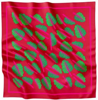 Centinelle Glowing Chard Silk Medium Square Scarf in Red at Nordstrom