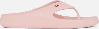 Tommy Hilfiger Womens Tommy Hilfiger ENAMEL FLAG CONTOURED Womens Sandals Foggy Pink - Size: UK 6/6.5