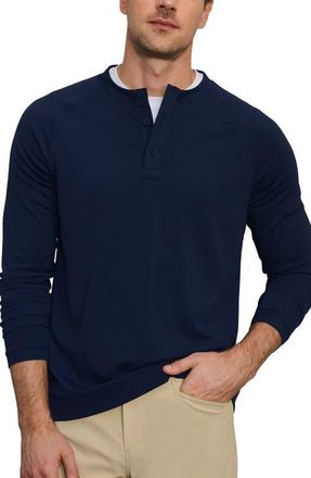 Rhone Waffle Tech Henley in True Navy at Nordstrom, Size Xx-Large