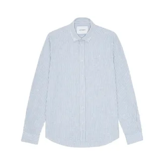 Les Deux Casual Shirts, male, Blue, Size: XS Konrad Stripe Shirt