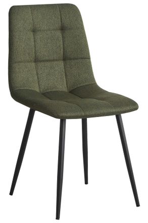 Stylife Stuhl, Gr&uuml;n, Schwarz, Metall, Textil, konisch, 45x86.5x55 cm, Esszimmer, St&uuml;hle, Polsterst&uuml;hle