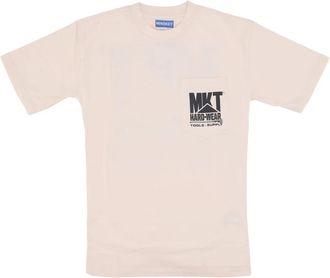 Market Zand Pocket Tee Korte Mouw T-shirt - Heren - T-shirts - Beige - XL - Katoen - Tops