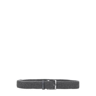 Orciani Geweven wollen riem - Heren - Accessoires - Blauw - Maat: 95 CM Wol