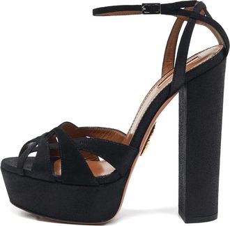 Aquazzura Sandali con suola rialzata - Nero