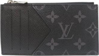 Louis Vuitton Pre-owned Wallets, male, Black, Size: ONE SIZE Pre-owned Monogram Eclipse Coin Case