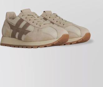 Hogan leather suede low-top sneakers