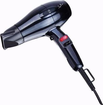 Jata Secador De Pelo Jata Sc1013, 2000 W, 3 Niveles De Temperatura, 3 Velocidades, Difusor Incluido, Negro