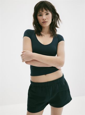 Twik Womens Soft fleece mini short