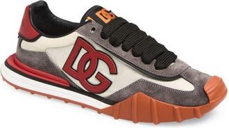 Dolce & Gabbana DG Athletic Sneaker in Avorio/Rosso at Nordstrom, Size 13Us