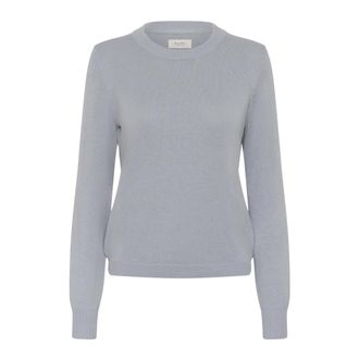 Part Two Gertie PW PU Strik 30308324 - Dames - Ronde hals truien - Blauw - 2XL - Truien & Vesten