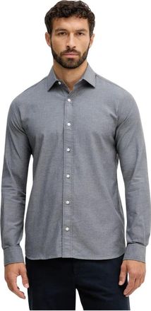 Mos Mosh Marco Shirt - Heren - Casual Overhemden - Grijs - S - Katoen - Overhemden