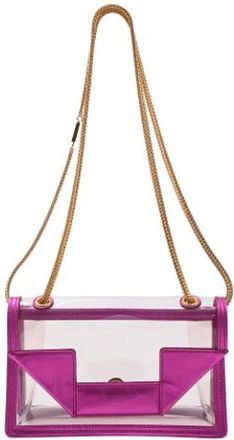 Saint Laurent Pre-owned Cross Body Bags, female, Pink, Size: ONE SIZE Pre-owned Small Betty Chain Shoulder Bag