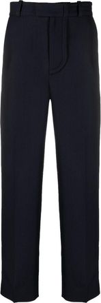 Jacquemus virgin wool straight-leg trousers - men - Virgin Wool/Cotton/Polyester - 50 - Blue