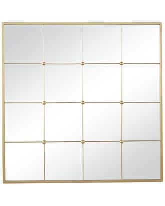 CosmoLiving by Cosmopolitan Cosmoliving By Cosmopolitan Metal Window Pane Inspired Wall Mirror