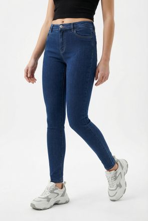 Only Skinny-fit-Jeans ONLY ONLRAY REG WAIST SKINNY BOX DNM, Damen, Gr. XL, L&auml;nge 30, medium blau denim, Denim/Jeans, Obermaterial: 53% Viskose, 29% Baumwol