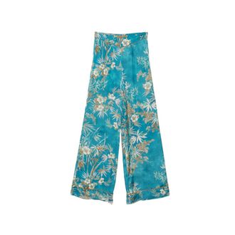Forte_Forte Dames, Broeken, Veelkleurig, Maat: XS Zijde
