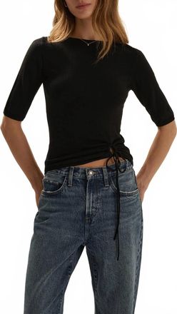 Favorite Daughter Side Eye Top In Black