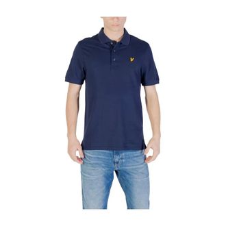 Lyle & Scott Polo Shirts, male, Blue, Size: 2XL Short-Sleeve Polo Shirt