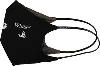 Off-white Cotton Mondkapje - Heren - Accessoires - Zwart - ONE Size - Katoen - Accessoires