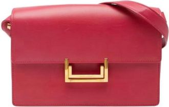 Saint Laurent Pre-owned Shoulder Bags, female, Red, Size: ONE SIZE Pre-owned Leather Shoulder Bag