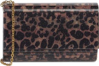 Kurt Geiger Acrylic Party Clutch in Open Brown at Nordstrom Rack