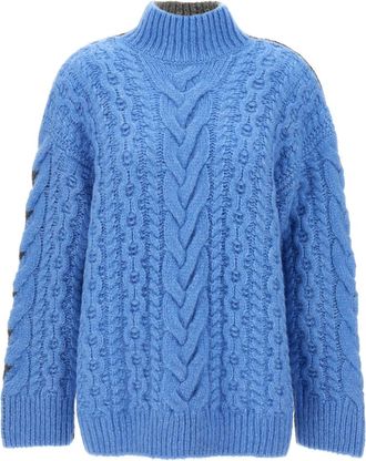 Stella McCartney Light Blue High Neck Sweater