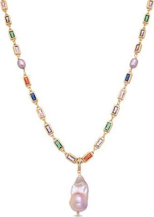 Eye Candy Los Angeles Megan Pendant Necklace in Gold at Nordstrom Rack