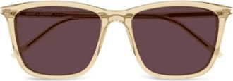 Saint Laurent Eyewear Zonnebril met vierkant montuur - Geel