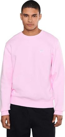 Nike Club Basketball Crew Mens Sweatshirt Pink Foam/White : 2XL, Cotton/Polyester