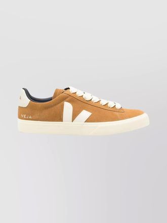 Veja bold suede sneakers with contrast heel tab