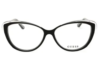 Guess GU2978 Cat-Eye Acetate Eyeglasses - Black