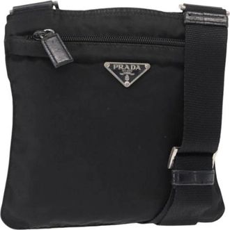 Prada Pre-owned Cross Body Bags, female, Black, Size: ONE SIZE Pre-owned Vintage Cross Body Bag