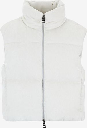 Herno Steppweste aus Cord mit Lurex