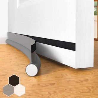 OEM Burletes Autoadhesivos Para Puertas (paquete De 2), 94 Cm, Son Resistentes A La Intemperie, A&iacute;slan Del Sonido, Color Gris