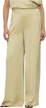 Freebird by Steven Broeken, Dames, Groen, S, Polyester, Wv-Satin-Air-26-1 Wijde Broek