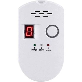 OEM Detector De Gas, Detector De Fugas De Glp/gas Natural/gas De Carb&oacute;n, Monitor De Sensor Enchufable Con Alarma Sonora Y Pantalla Digital Led, Metano Com